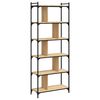 vidaXL Biblioth&egrave;que 6 niveaux ch&ecirc;ne sonoma 76x32x192 cm