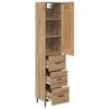 vidaXL Haut Armoire avec tiroir Ch&ecirc;ne artisanal 34,5 x 34 x 180 cm