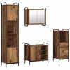 vidaXL Ensemble d'armoire de salle de bain 4 pc Bois ancien