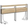 vidaXL T&ecirc;te de lit de rangement Ch&ecirc;ne sonoma 180 cm Bois d'ing&eacute;nierie