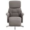vidaXL Fauteuil inclinable avec repose-pieds taupe tissu