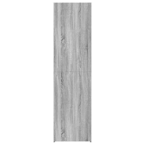 vidaXL Buffet haut sonoma gris 50x42,5x185 cm bois d'ing&eacute;nierie