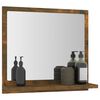 vidaXL Miroir de bain Chêne fumé 40x10,5x37 cm Bois d'ingénierie