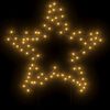 vidaXL Décoration lumineuse étoile de Noël avec piquets 80 LED 60 cm