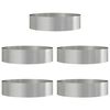 vidaXL Anneau de jardini&egrave;re 5 pc Argent&eacute; 80 x 80 x 20 cm