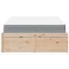 vidaXL Lit avec matelas 120x190 cm bois massif de pin