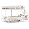 vidaXL Lit superpos&eacute; sans matelas 90x200/140x200 cm blanc bois massif