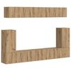 vidaXL Ensemble meuble TV 5 pc Ch&ecirc;ne artisanal Bois d'ing&eacute;nierie