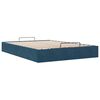 vidaXL Cadre de lit ottoman sans matelas bleu fonc&eacute; 140x200 cm velours