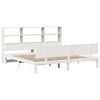 vidaXL Lit bibliothèque sans matelas blanc 180x200 cm bois pin massif