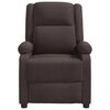 vidaXL Fauteuil de massage Marron fonc&eacute; Tissu