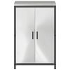 vidaXL Rangement de cuisine avec &eacute;tag&egrave;re Argent 60 x 50 x 92 cm Acier