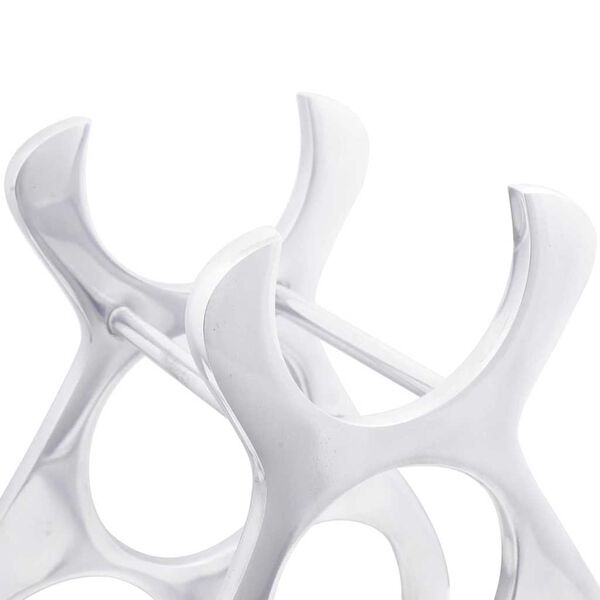 vidaXL &Eacute;tag&egrave;re &agrave; vin Argent&eacute; 23 x 14 x 28 cm Aluminium