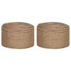 vidaXL Fil en jute 2 pc 2 mm 100 m Naturel Jute 100% Tossa