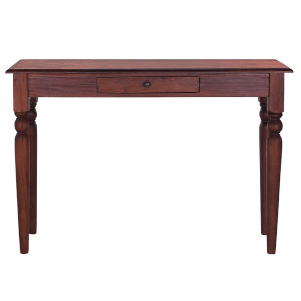 vidaXL Table console Marron classique 110x30x75cm Bois d'acajou massif