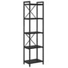 vidaXL &Eacute;tag&egrave;re 40 x 30 x 155 cm Bois d'ing&eacute;nierie Ch&ecirc;ne noir