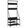 vidaXL Porte-v&ecirc;tements et rangement des chaussures noir 80x40x184 cm
