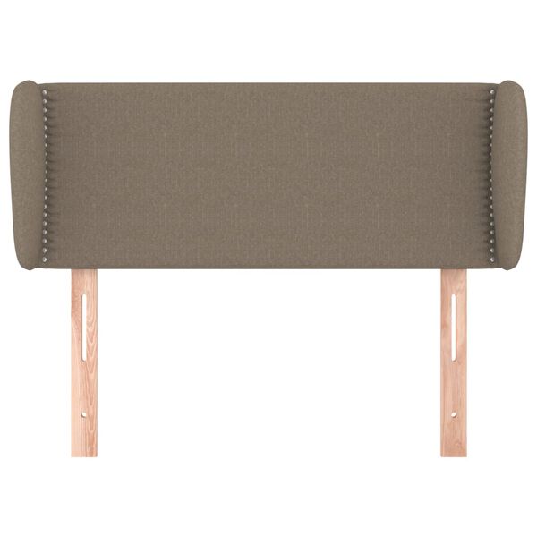 vidaXL T&ecirc;te de lit avec oreilles Taupe 103x23x78/88 cm Tissu