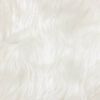 vidaXL Tapis en fausse Tafalla Blanc 160 x 160 cm Polyester