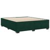 vidaXL Cadre de lit sans matelas vert fonc&eacute; 180x200 cm velours