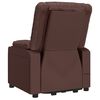vidaXL Fauteuil de massage Marron Similicuir