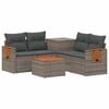 vidaXL Ensemble de Canap&eacute;s 6 pc Gris et Gris fonc&eacute;