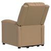 vidaXL Fauteuil de massage Cappuccino Similicuir