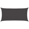 vidaXL Voile d'ombre Anthracite 2,5 x 6 m HDPE