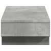 vidaXL Support de moniteur gris béton 50x27x15 cm bois d'ingénierie
