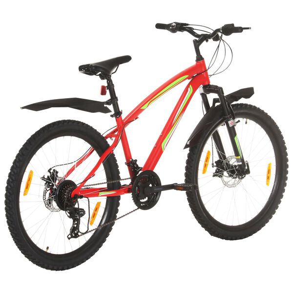 vidaXL V&eacute;lo de montagne 21 vitesses Roues de 26 pouces 36 cm Rouge