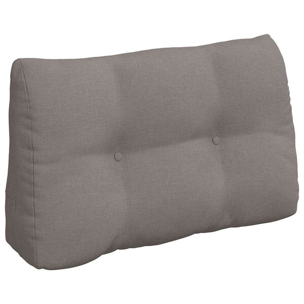 vidaXL Coussin de Dos Taupe 80 x 24 x 50 cm tissu