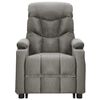 vidaXL Fauteuil de massage inclinable Gris clair Tissu