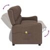 vidaXL Fauteuil de massage inclinable &agrave; 3 places taupe tissu