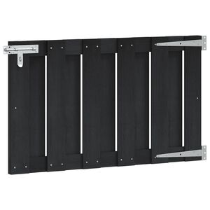 vidaXL Porte de Jardin 100 x 60 cm WPC et Aluminium Noir
