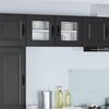 vidaXL Armoire de cuisine avec stockage Kalmar Noir 40 x 31 x 40 cm