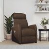 vidaXL Fauteuil électrique de massage Marron Tissu