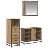 vidaXL Ensemble de mobilier de salle de bain 3 pcs Ch&ecirc;ne artisanal