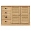 vidaXL Buffet avec tiroirs VIGO 113x40x75 cm bois massif de pin