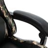 vidaXL Fauteuil de jeux vid&eacute;o Noir et camouflage Similicuir