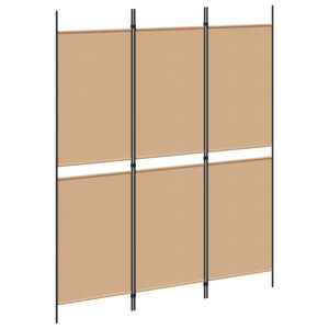 vidaXL Cloison de s&eacute;paration 3 panneaux Anthracite 150x180 cm Tissu