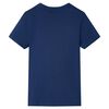 T-shirt pour enfants avec manches courtes bleu fonc&eacute; 104