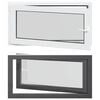vidaXL Fen&ecirc;tre de sous-sol RISOR 110 x 60 cm PVC et verre Anthracite