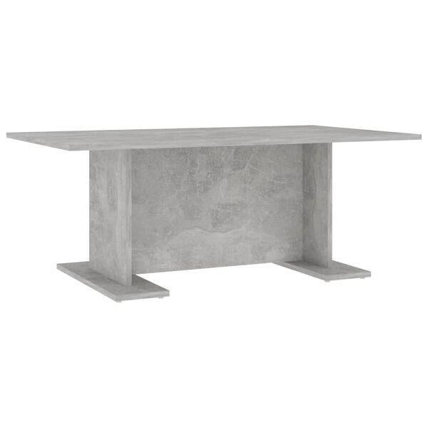 vidaXL Table basse gris béton 103,5x60x40 cm bois d'ingénierie