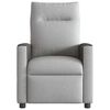 vidaXL Fauteuil de massage inclinable électrique gris nuage tissu