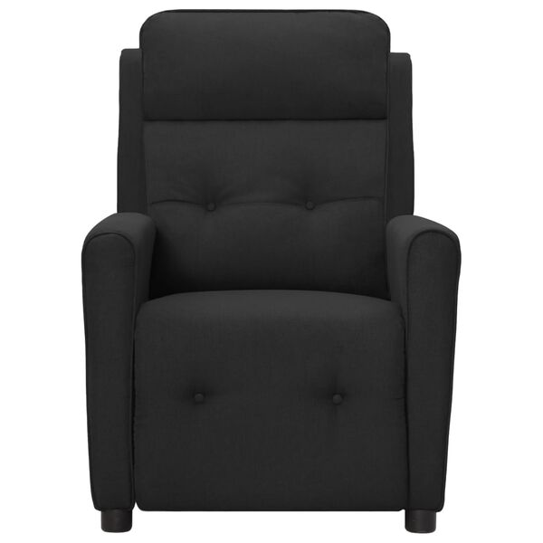 vidaXL Fauteuil électrique de massage Noir Tissu