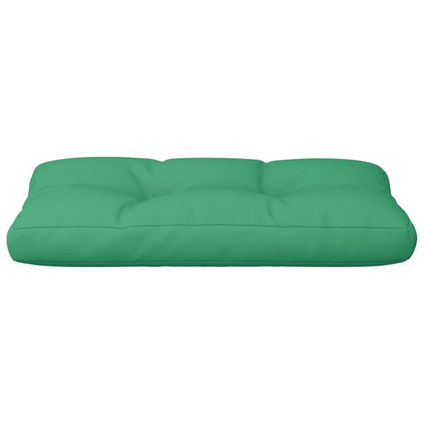 vidaXL Coussin de palette vert 70x40x12 cm tissu