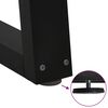 vidaXL Pieds de table basse en forme de V, 2 pi&egrave;ces, noir, 40 x (30-31,3) cm, acier
