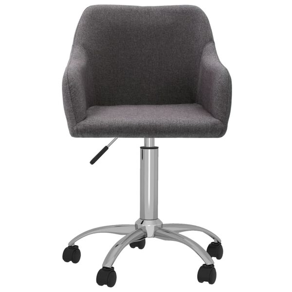 vidaXL Chaises pivotantes &agrave; manger lot de 6 taupe tissu