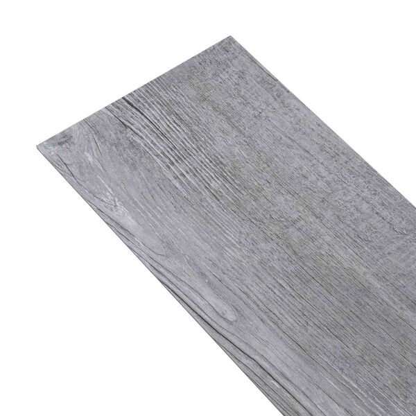 vidaXL Planches de sol 36 pcs Gris 5,02 m&sup2; PVC