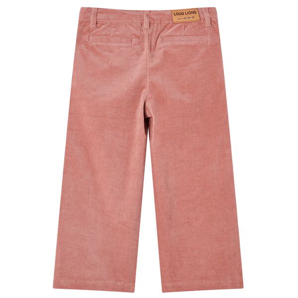Pantalons pour enfants velours côtelé rose ancien 128